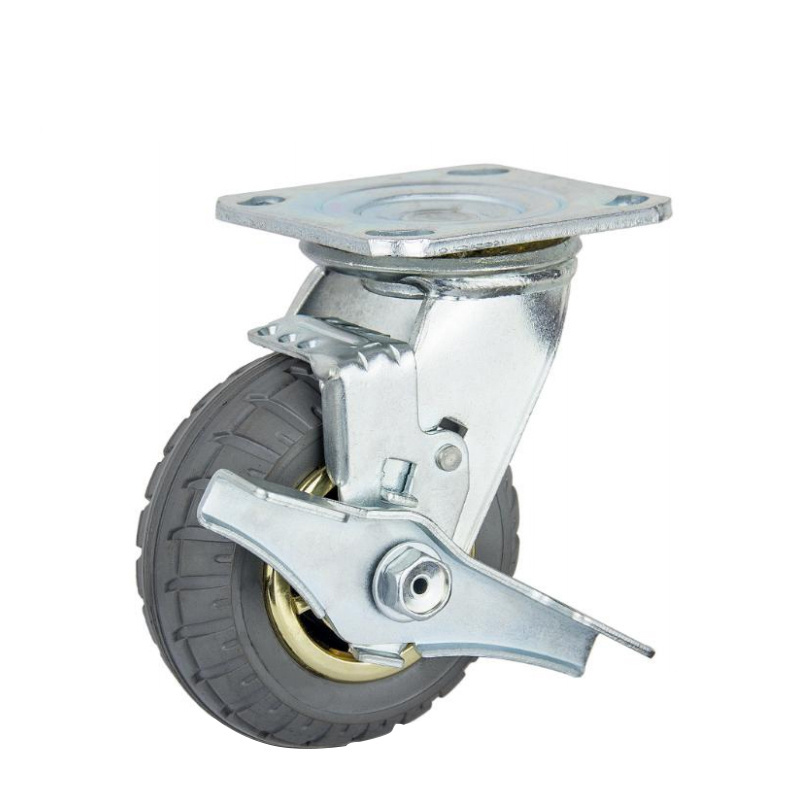 Heavy Duty Caters Wheels Rubber Wheel Swivel Caster 4/5/6/8 Inch Caster Wheel for Industrial Cart Trolley