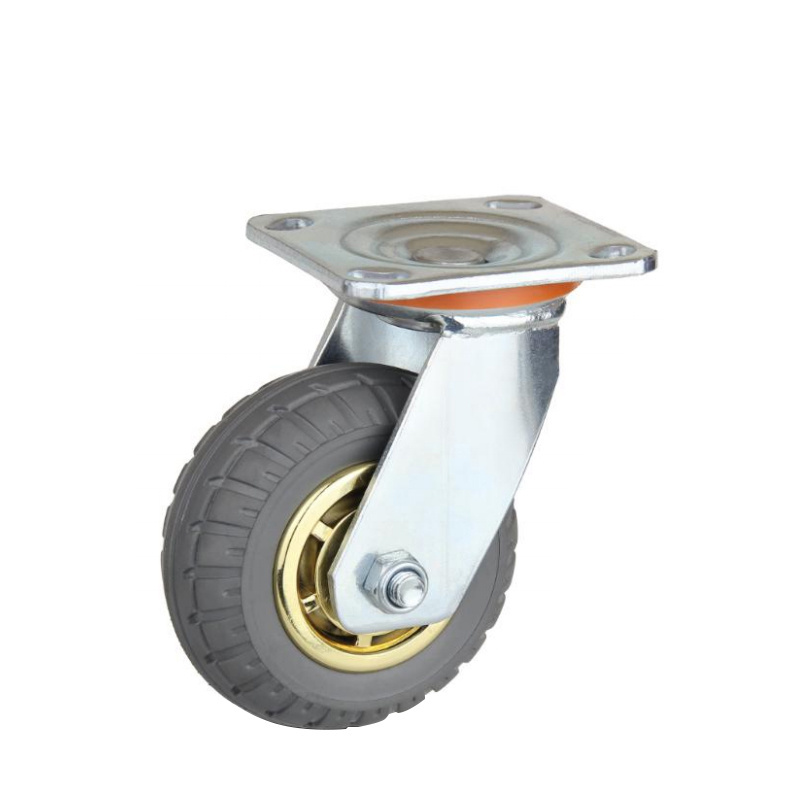 Heavy Duty Caters Wheels Rubber Wheel Swivel Caster 4/5/6/8 Inch Caster Wheel for Industrial Cart Trolley