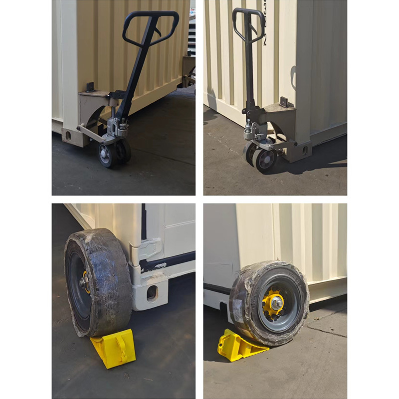 Super Heavy Duty Castor Wheels Solid Rubber Wheel ISO Shipping Container Caster Wheels with 2 Lifts