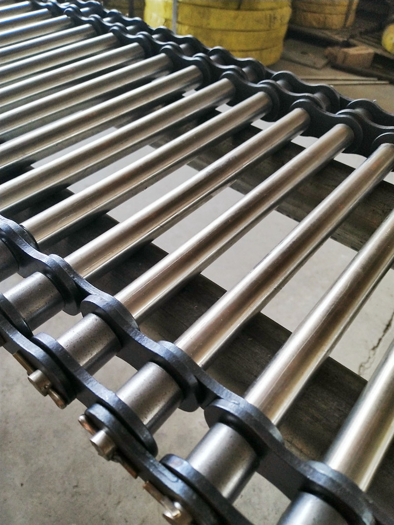 Custom made support shaft chain rod conveyor belt stainless steel piercing rod chain mesh belt