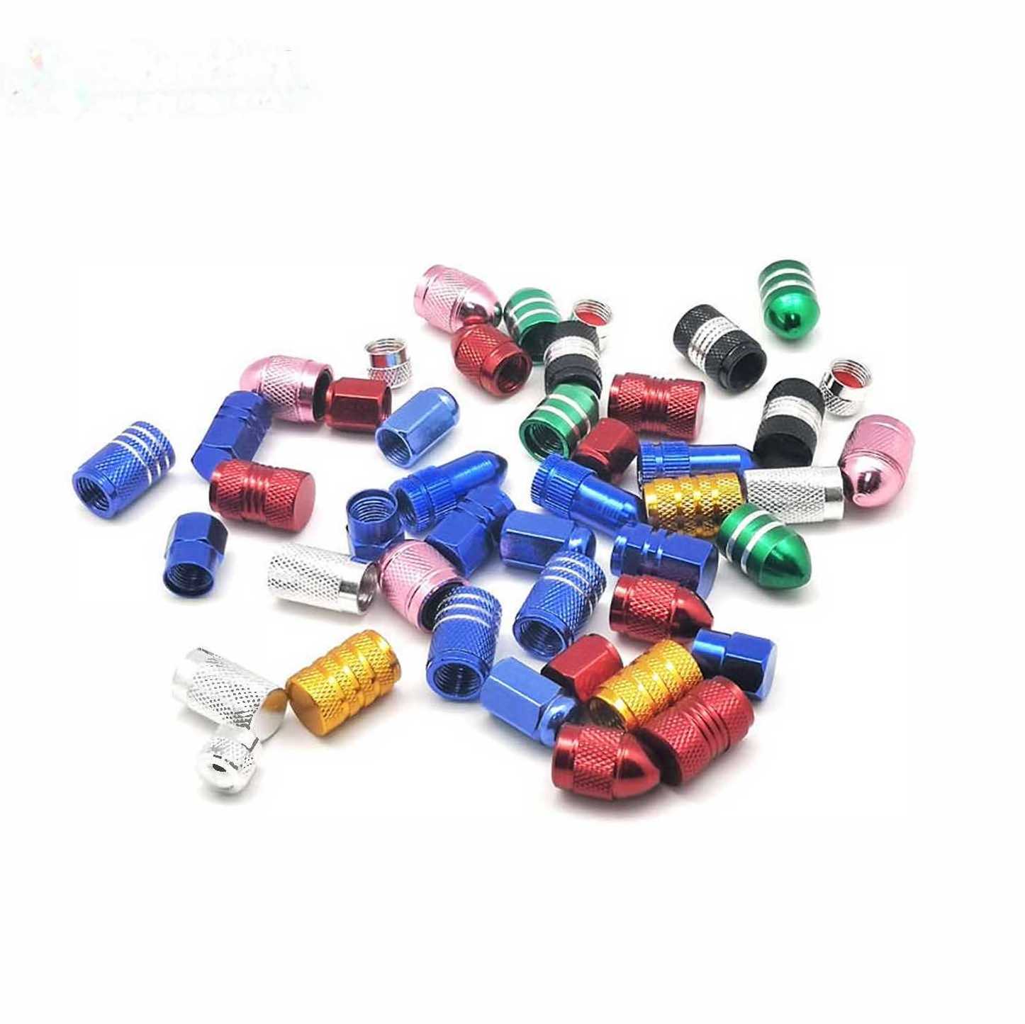 Custom Logo Colored Aluminum Alloy Caps Car Tire Valve Caps