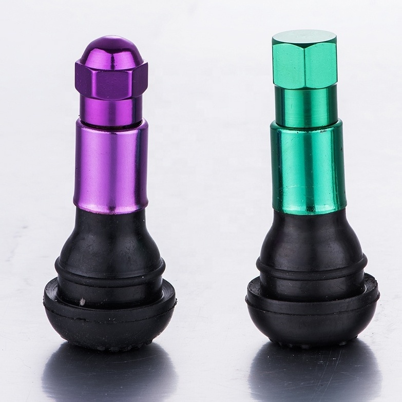 fluorescent car tire valve caps tubeless tire valve stems