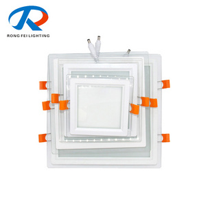 Hight brightness Square glass panel light ceiling Led panel lights