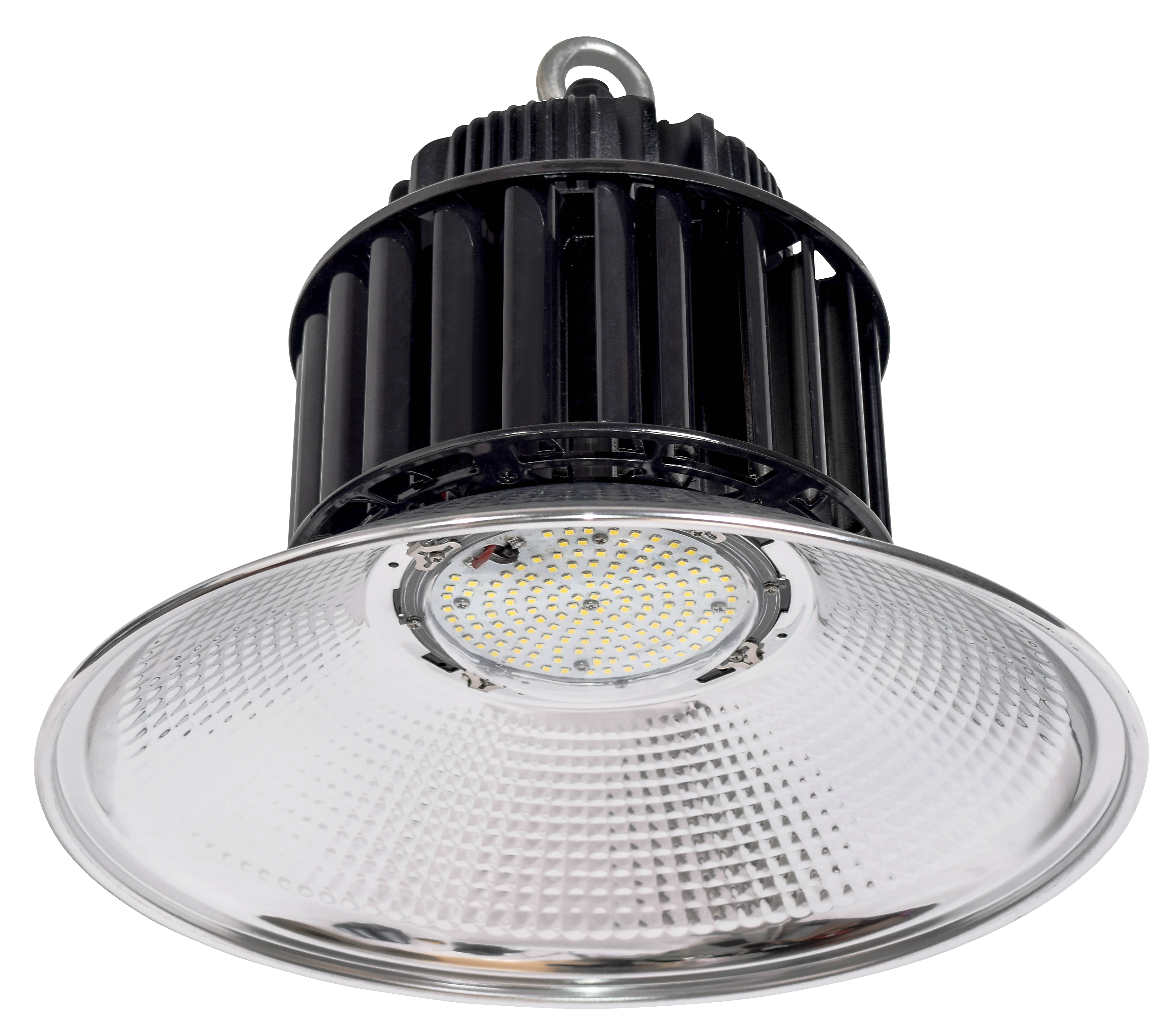 High Bay LED Shop Lights 100W UFO High Bay Light Fixture with Hanging Hook Safe Rope for Factory Warehouse Garage Commercial Are