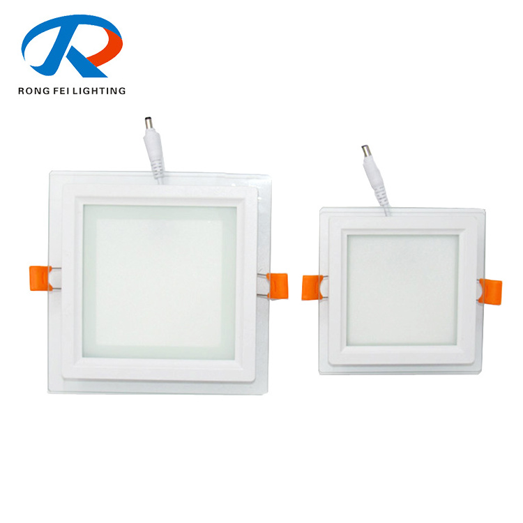 Hight brightness Square glass panel light ceiling Led panel lights