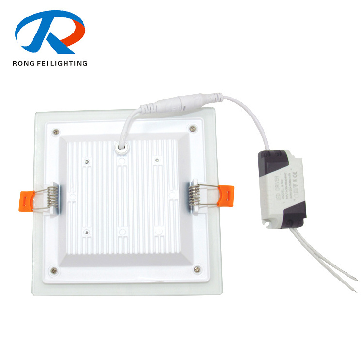 Hight brightness Square glass panel light ceiling Led panel lights