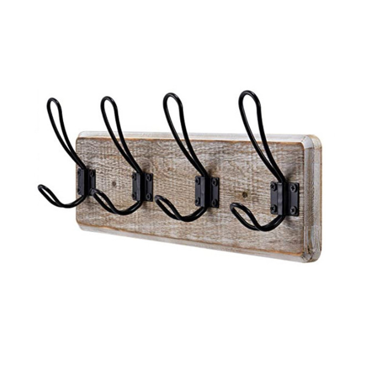 Vintage Rustic Farmhose Coat Rack Wall Mounted Versatile fashion modern bedroom clothes rack wooden