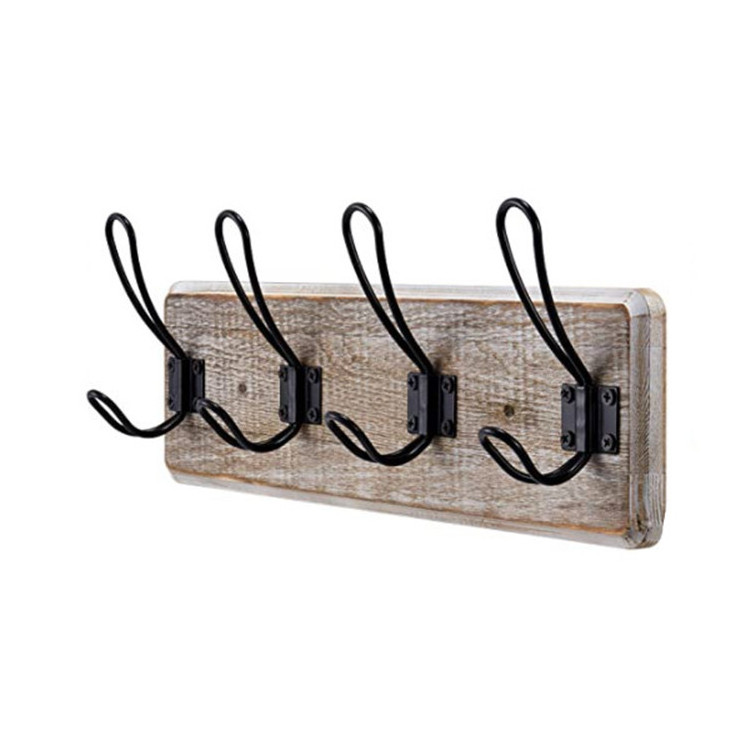 Vintage Rustic Farmhose Coat Rack Wall Mounted Versatile fashion modern bedroom clothes rack wooden