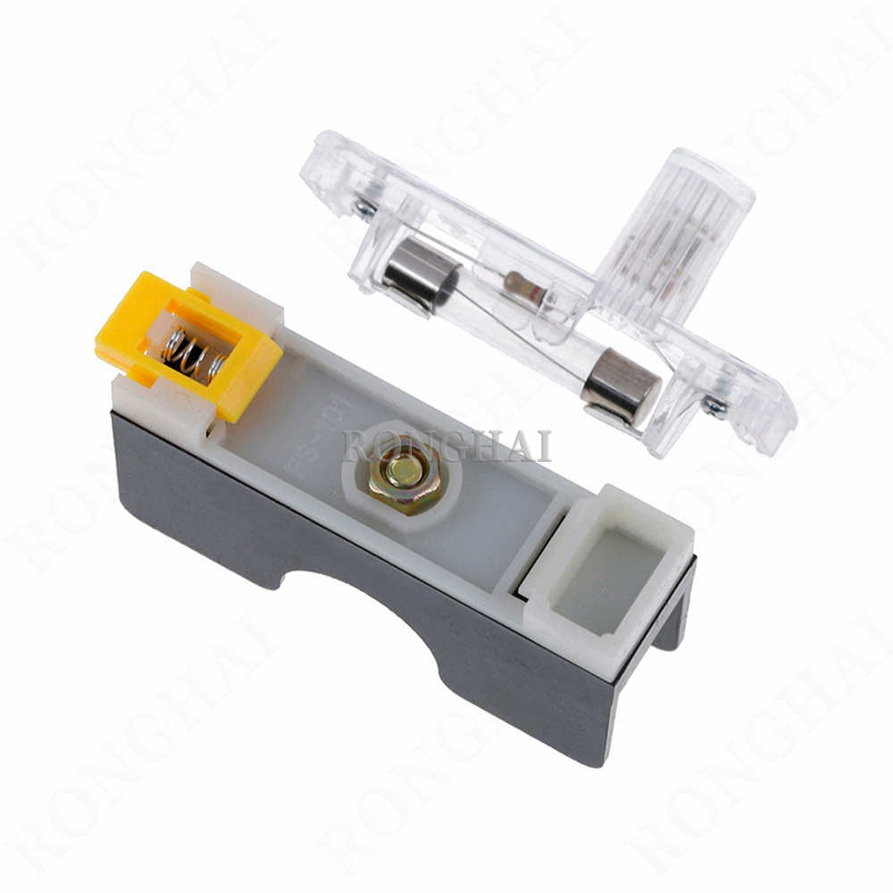 Din Rail Mount Single Pole Fuse Holder FS-101 6x30mm Glass Fuse 6*30 Tube Fuse Casing Holder Socket FS101