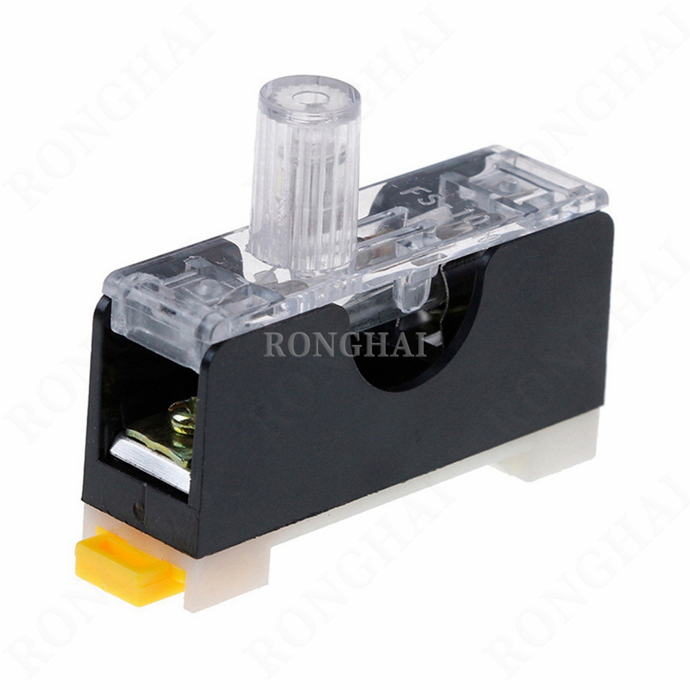 Din Rail Mount Single Pole Fuse Holder FS-101 6x30mm Glass Fuse 6*30 Tube Fuse Casing Holder Socket FS101