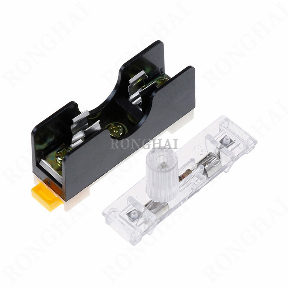 Din Rail Mount Single Pole Fuse Holder FS-101 6x30mm Glass Fuse 6*30 Tube Fuse Casing Holder Socket FS101