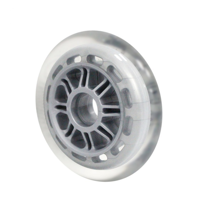 High Rebound Translucent inline skate 100 mm wheels inline skate shoes 110 mm tyre three wheel