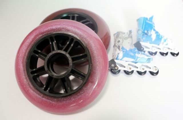 High Rebound Translucent inline skate 100 mm wheels inline skate shoes 110 mm tyre three wheel