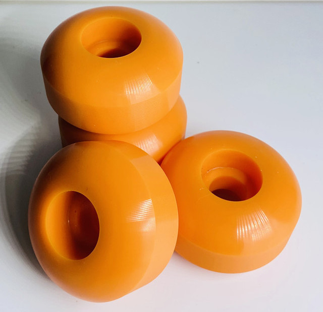 High-Performance Orange C Skateboard Wheels Custom Smooth & Comfortable for Electric Skateboarding Accessories