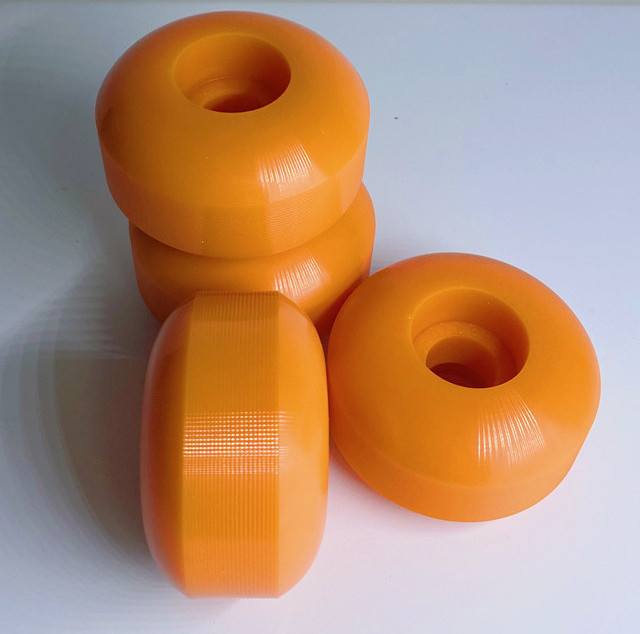 High-Performance Orange C Skateboard Wheels Custom Smooth & Comfortable for Electric Skateboarding Accessories