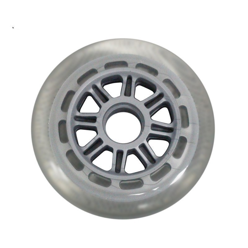 High Rebound Translucent inline skate 100 mm wheels inline skate shoes 110 mm tyre three wheel