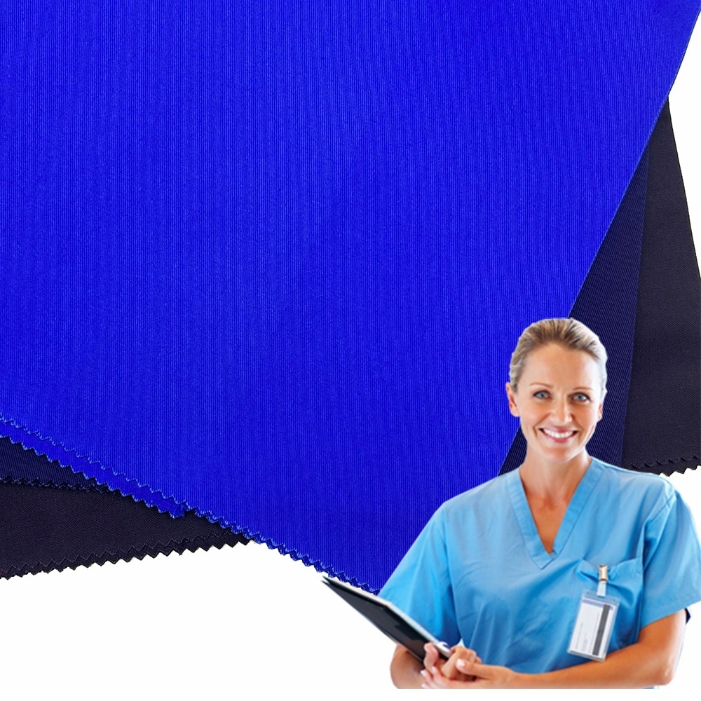 OEM ODM Ronghong 60 Cotton 40 Polyester CVC Fabric 195GSM Chlorine Bleach Resistance Doctor Uniform Medical Fabric