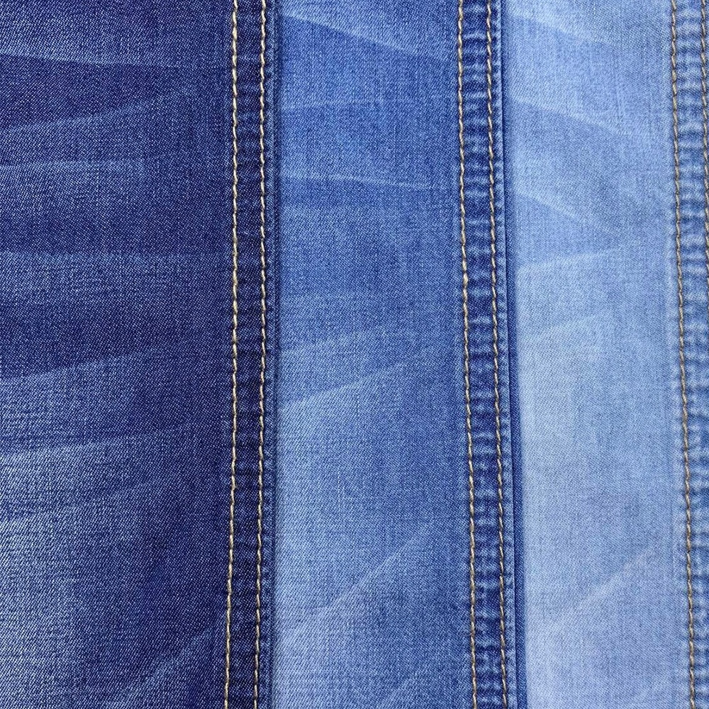 OEM ODM Ronghong 100 Cotton Denim Fabric Stock Lot 4.5OZ Twill Dyed Woven Denim Fabric for Jeans