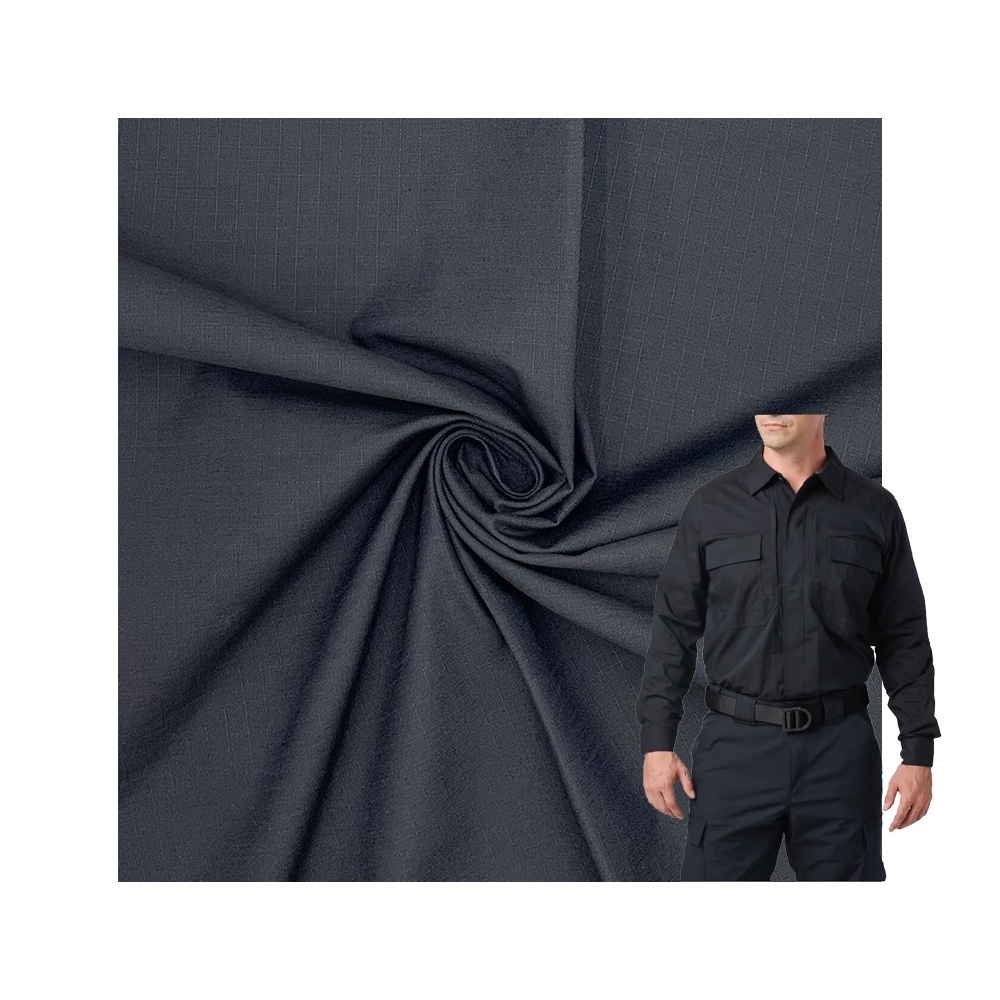 OEM ODM Oil Proof Fabric T400 70% Polyester 30% Cotton Weft Elastic Fabric 210GSM Tear-resistant Waterproof Ripstop Fabric