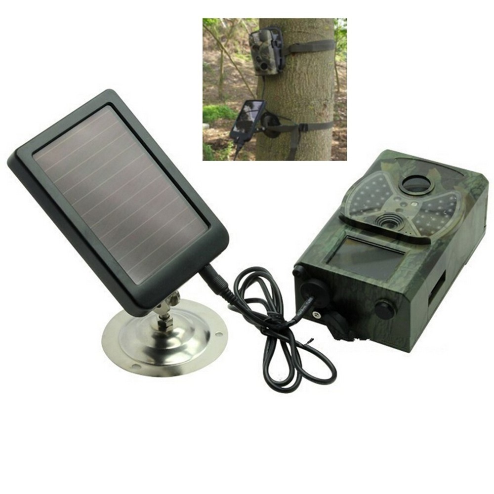 Solar Panel Supply Charger Battery for hunting camera HC700 HC801 HC-900 Trail Cameras