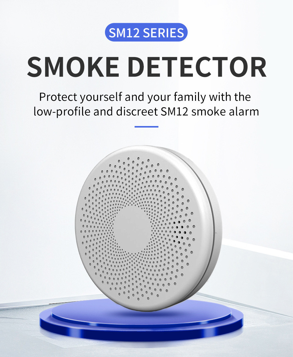 Battery Operated Smoke Detector Alarm Photoelectric Smoke and Carbon Monoxide Detector