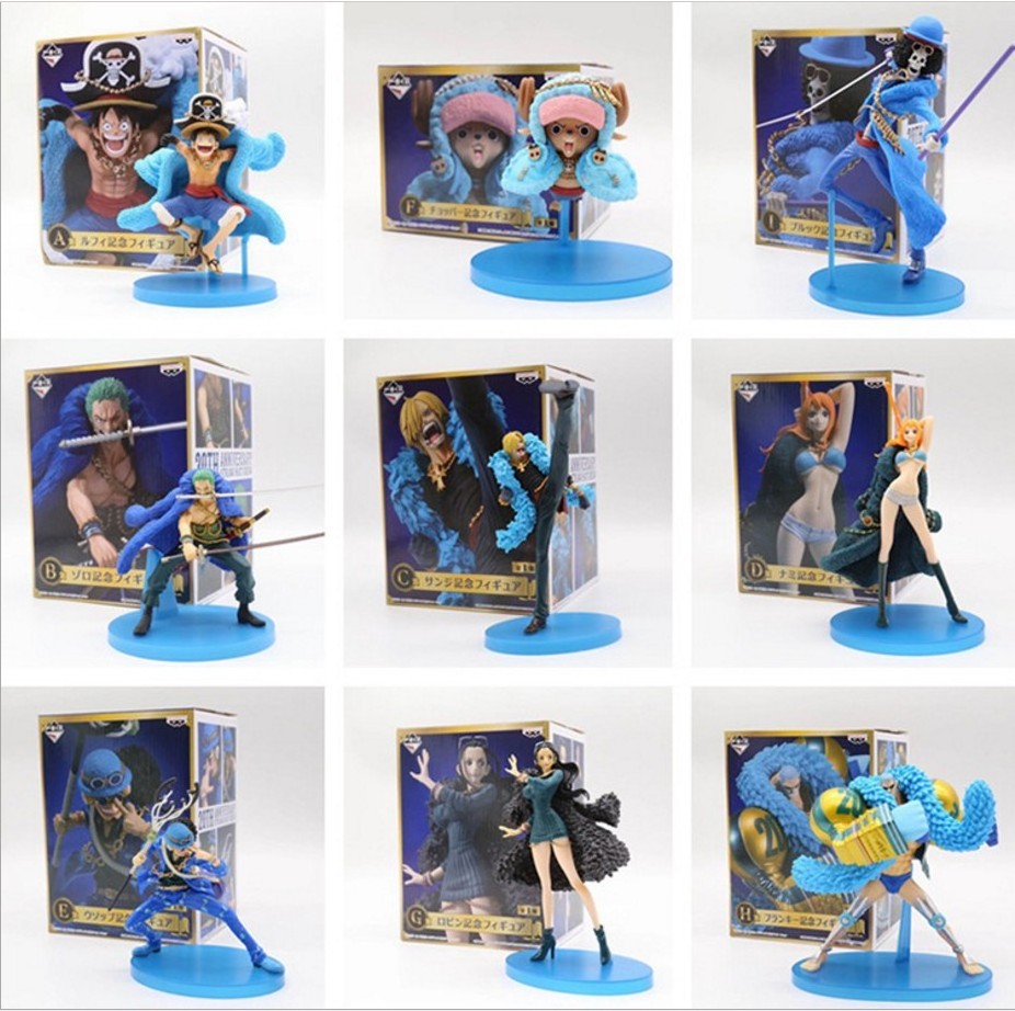 9 Style Anime 1 Piece Luffy Zoro Character Model Decoration Collection Toy  Action Figure