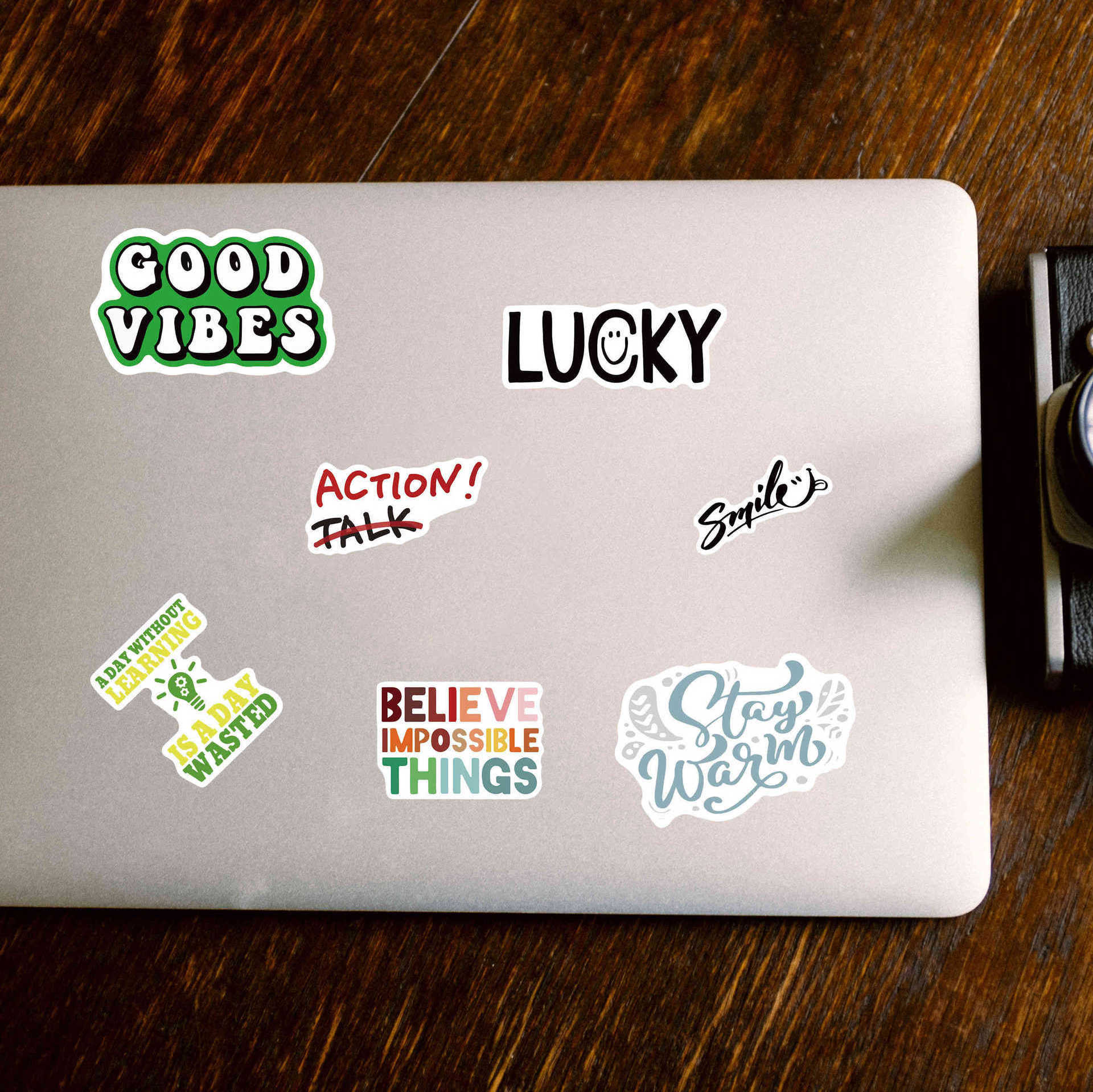 100Pcs Motivational Phrase Stickers Inspirational Quotes Doodle Stickers For Laptop