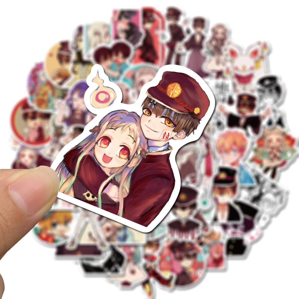 50Pcs Anime Toilet Bound Hanako Kun Sticker For Skateboard Luggage Laptop Waterbottle Waterproof Cartoon Stickers