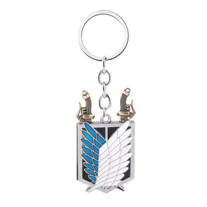 Japanese Anime Souvenir Keyring Attack On Titan Survey Corps Keychain