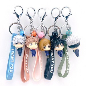 5pcs/set Cartoon Anime Jujutsu Kaisen Gojo Satoru Kugisaki Action Figure Toys Keychain