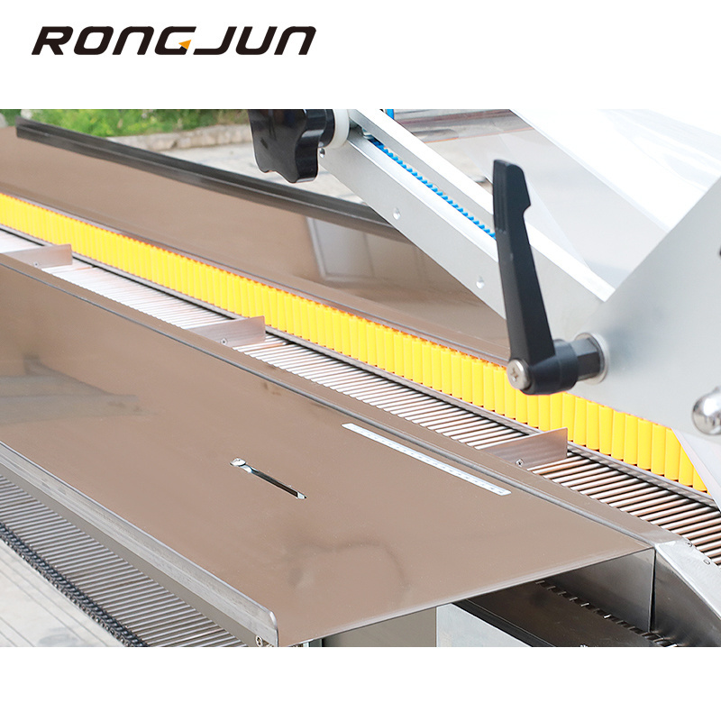 RJ500-F Horizontal Pillow Plastic Film Lettuce Pillow Bag Counting Taffy Candy Chocolate  Wrapping Machine