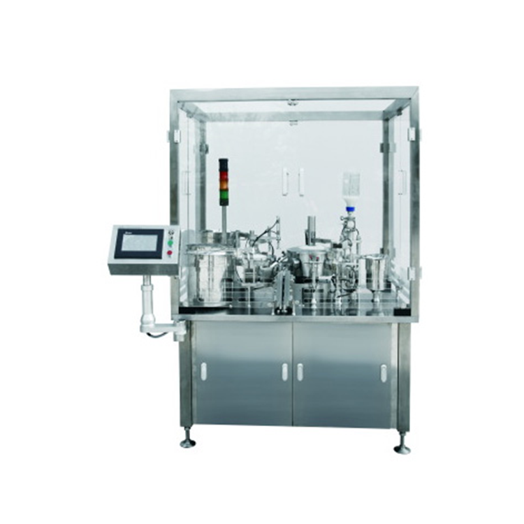 Automatic Pre filled Prefilled Glass Plastic Syringe Filling Plugging Closing Capping Machine for Medical