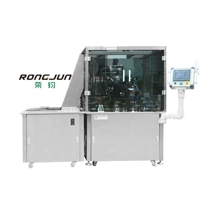 Automatic Pre filled Prefilled Glass Plastic Syringe Filling Plugging Closing Capping Machine for Medical