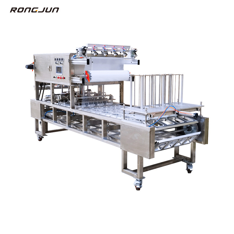 RJ-BG4 Model Fully automatic hot sale water ice cube filling and sealing machine plastic cup sealing machine