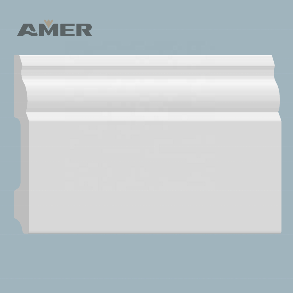 AMER wood plastic skirting cover led ceiling uplight skirting led skirting board