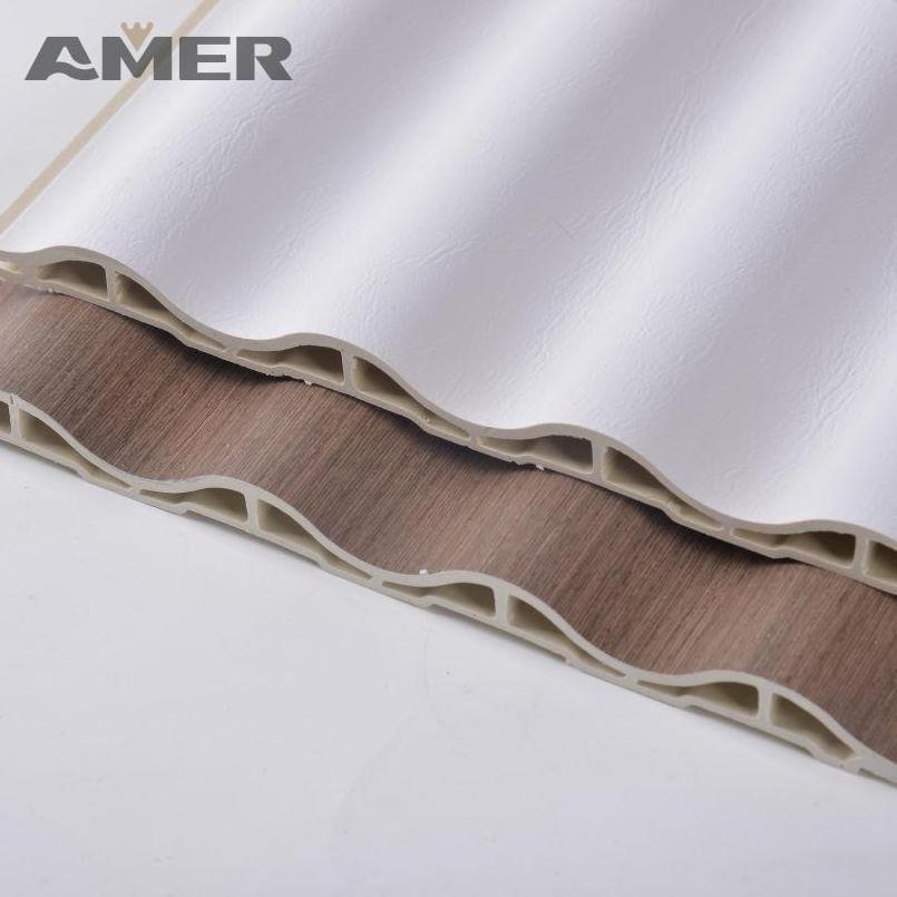 Amer easy installation new materials artificial plastic stone wall board panel wpc