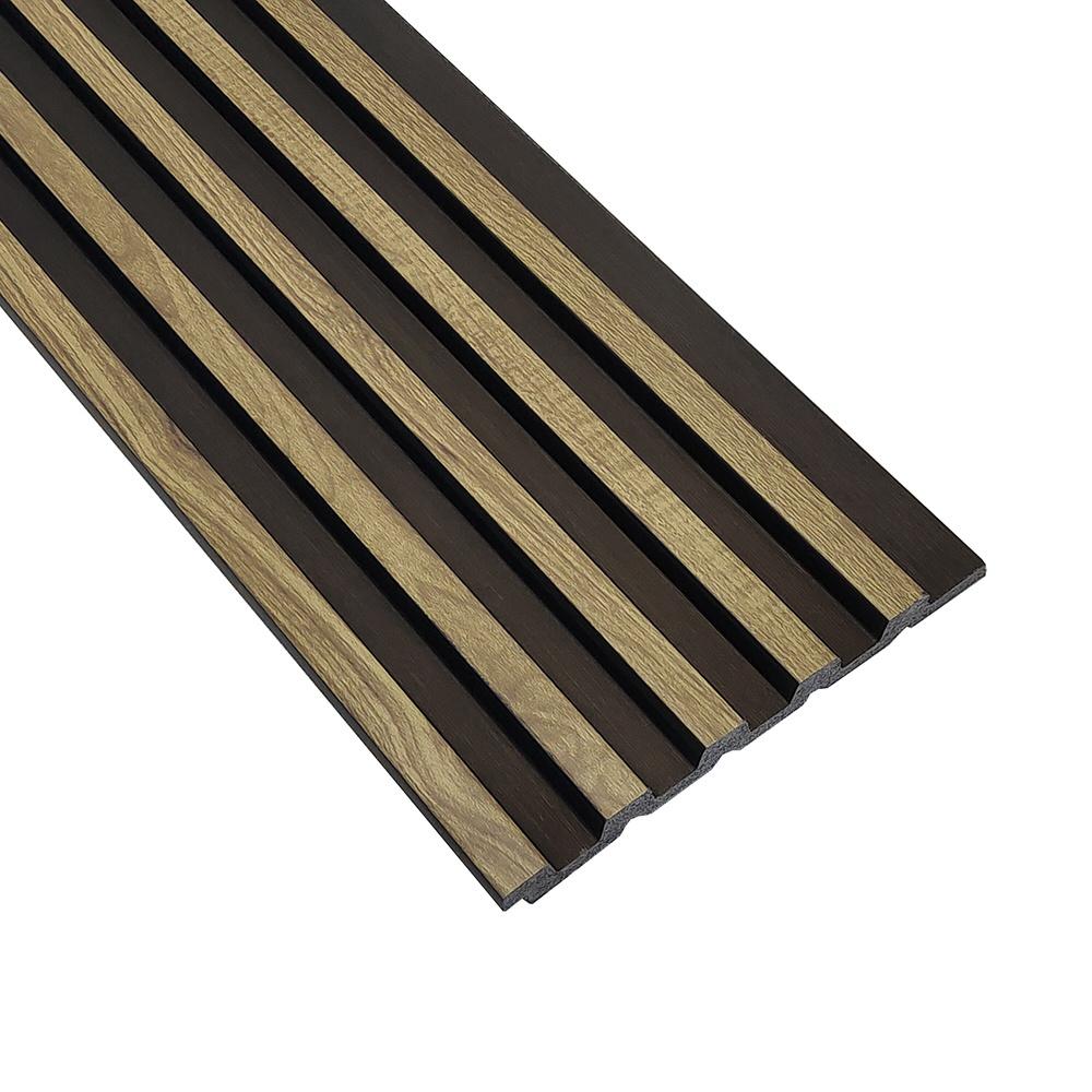 Rongke Factory Oem High Quality Solid Wood Slat Fluted Interior Decor Cladding Panels 120mm Ps Wall Panel