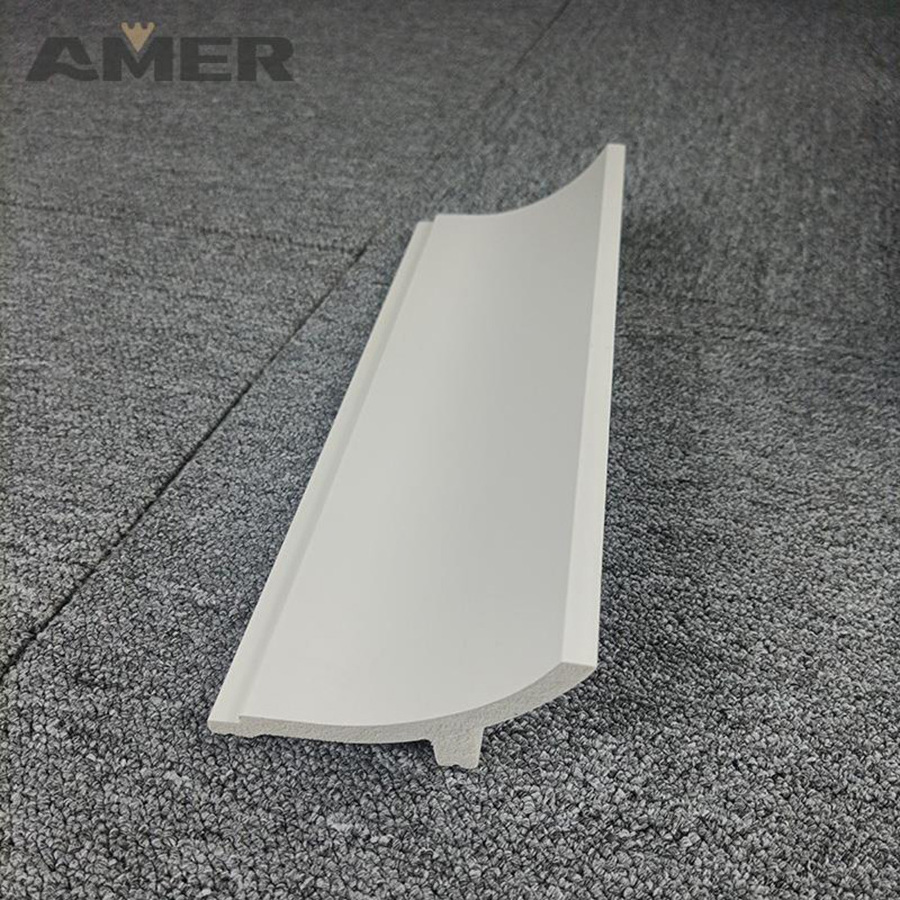 Amer factory skirting board intex staples protective film plastic white shadow gap skirting supplier