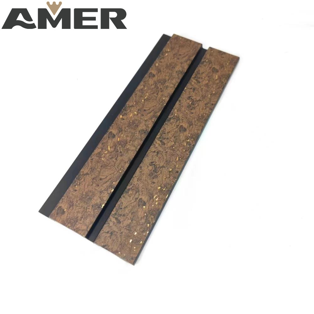 Amer slat wood flexible insulated PS bedroom wall board panel 3d decorative interior waterproof panels wall