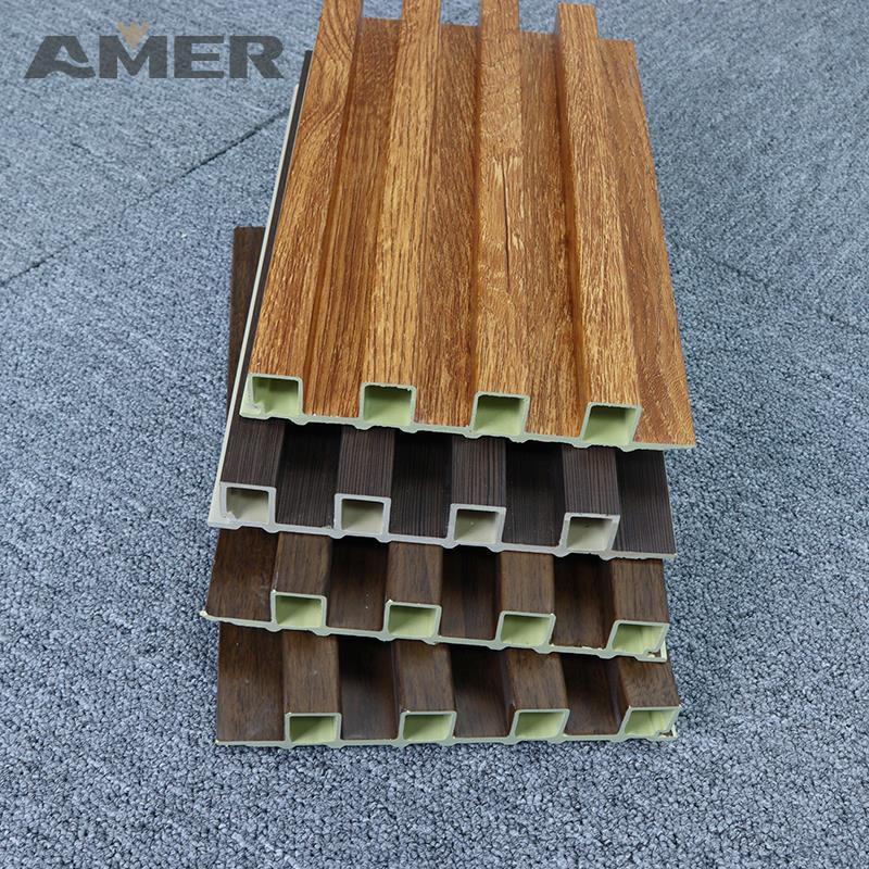 Factory Indoor Decor Wood Plastic Composite Cladding Fluted Wall Board WPC Interior Wall Panel