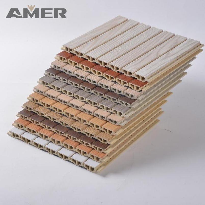 Amer wpc decorative noise cancelling 3d decoration stone china wholesale fabric acoustic wall panel