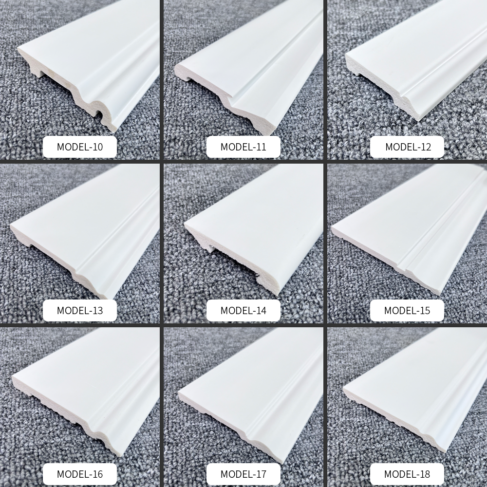 Rongke OEM factory wholesale self adhesive roof adhesive  recessed skirting board and corner bamboo adhesive  mold baseboard