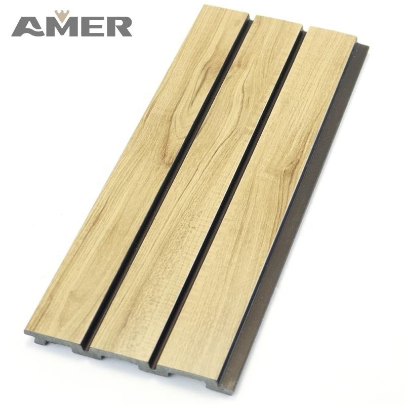 AMER Quality Exterior Siding Wood Grain Board Exterior Wall Outdoor Wpc Wall Panel