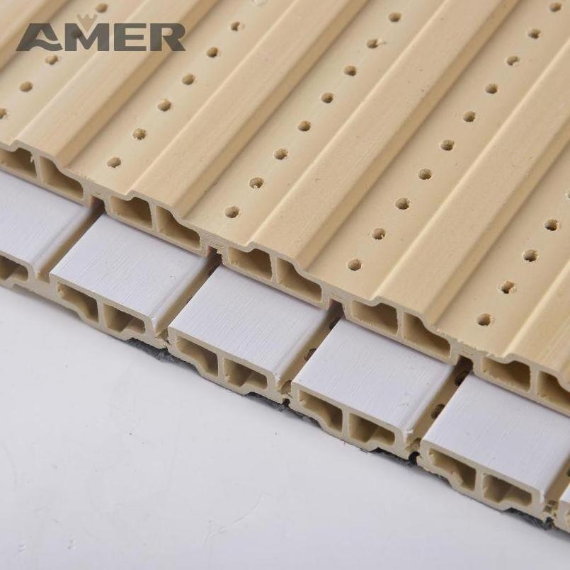 Amer wpc decorative noise cancelling 3d decoration stone china wholesale fabric acoustic wall panel