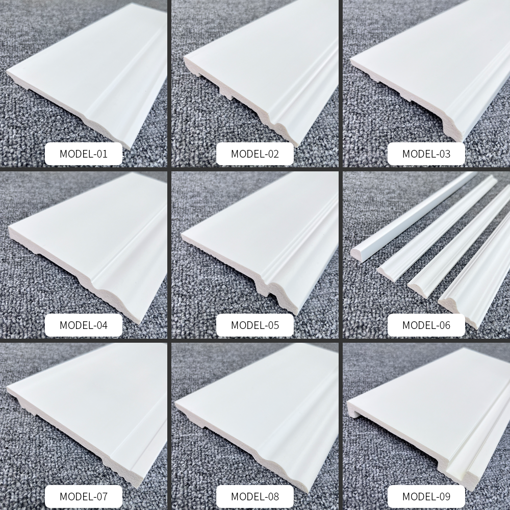 Rongke OEM factory wholesale self adhesive roof adhesive  recessed skirting board and corner bamboo adhesive  mold baseboard