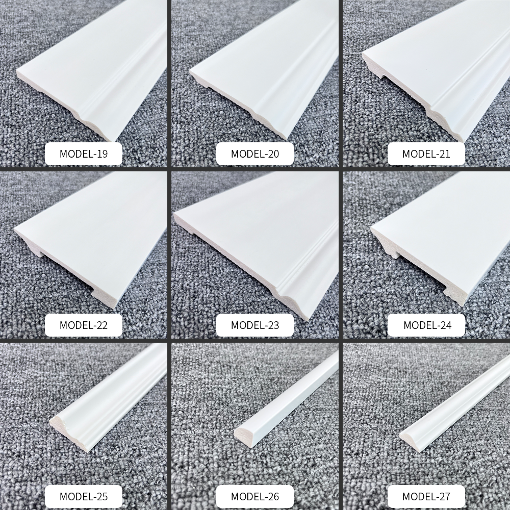 Rongke OEM factory wholesale self adhesive roof adhesive  recessed skirting board and corner bamboo adhesive  mold baseboard