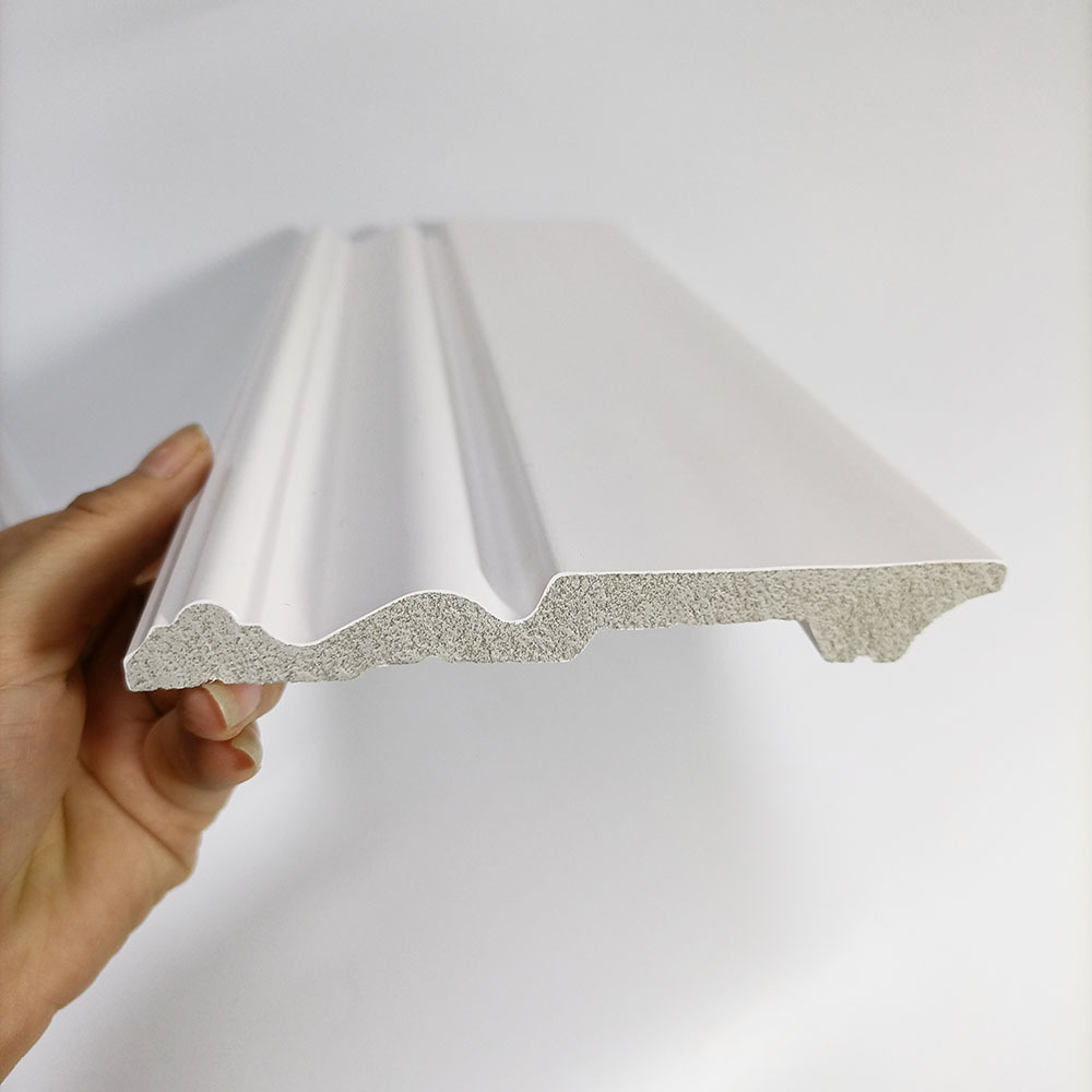 White Sample Style PVC Skirting PS moulding Cornice Ceiling Profile PS moulding