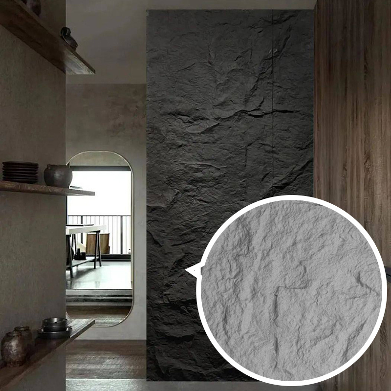 Rongke OEM Factory wholesale  Pu Stone Panel Wall Faux Polyurethane Stone Panel 3d Wall Panel Board