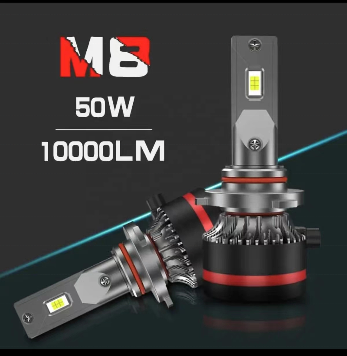 M8 Led Headlight 90w 32000lm 6500k H1 H3 H4 H7 H11 9005 9006 9012 Led For Car Best Price High Quality