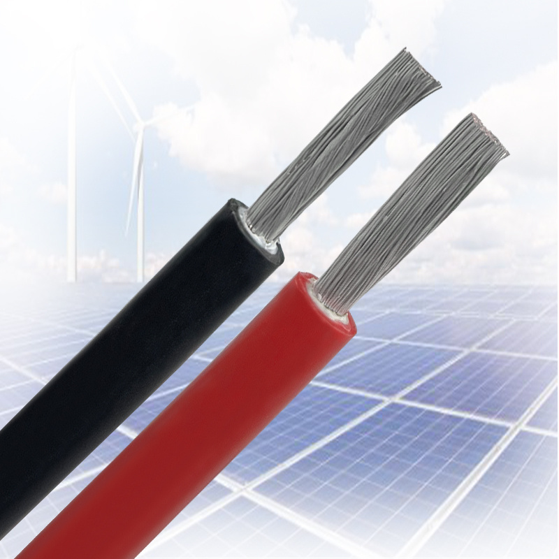 Photovoltaic DC cable  pv1-f solar pv cable 4  6 Square millimeters  dc cable xlpe power electric wire